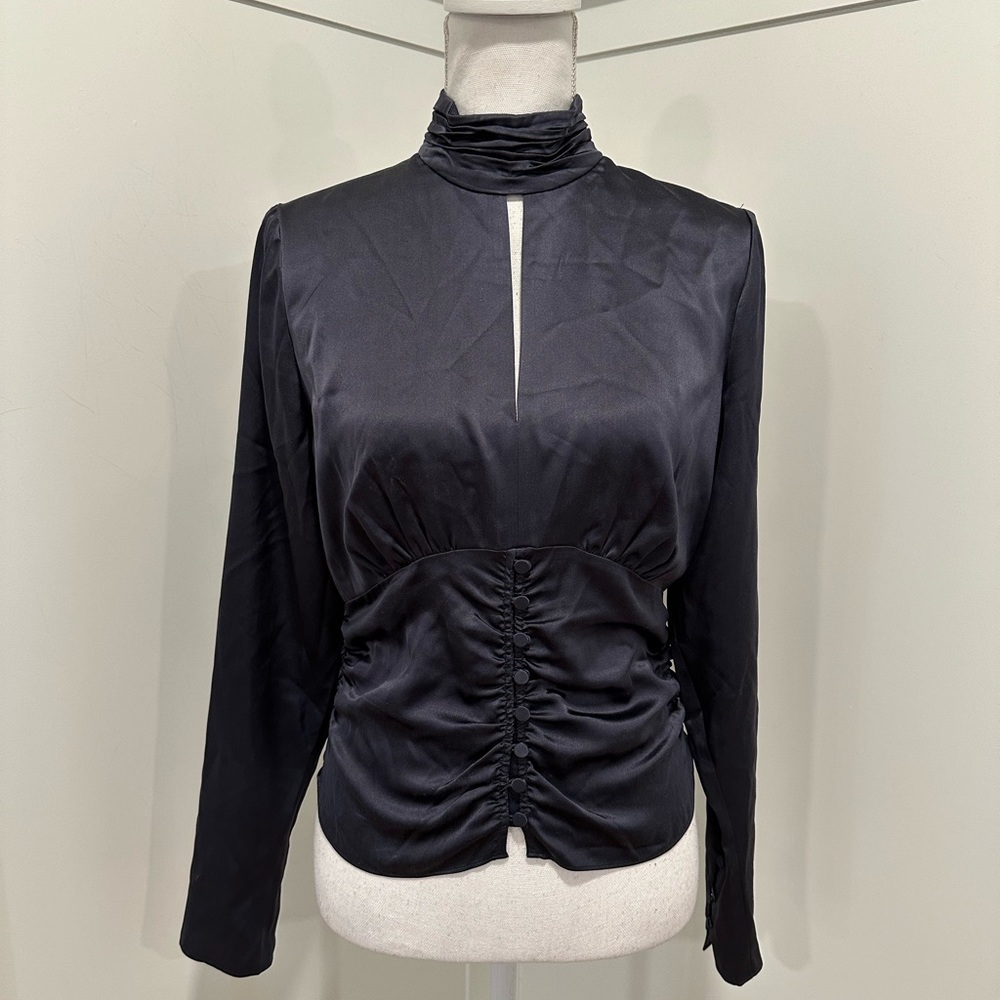 Frame Silk Blend Blouse